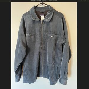 Patagonia Cord Warmer Jacket - Blue w/ fleece lining